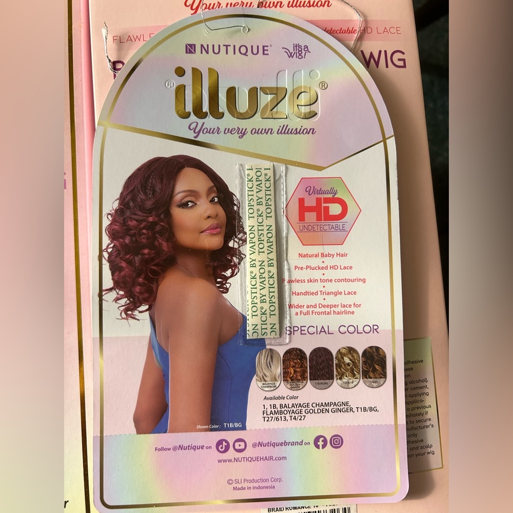 Boho Braid Lace Front Wig - 16in , Color T4/27